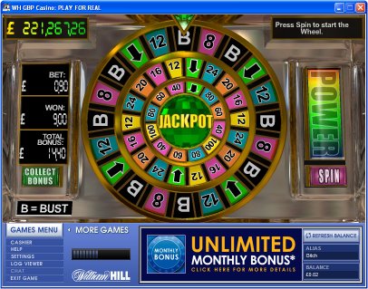 Millionaires Club bonus game in play