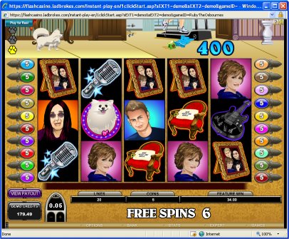 The Osbournes free spin game