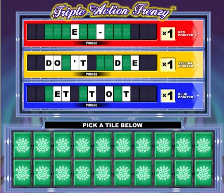 Wheel of Fortune bonus in play